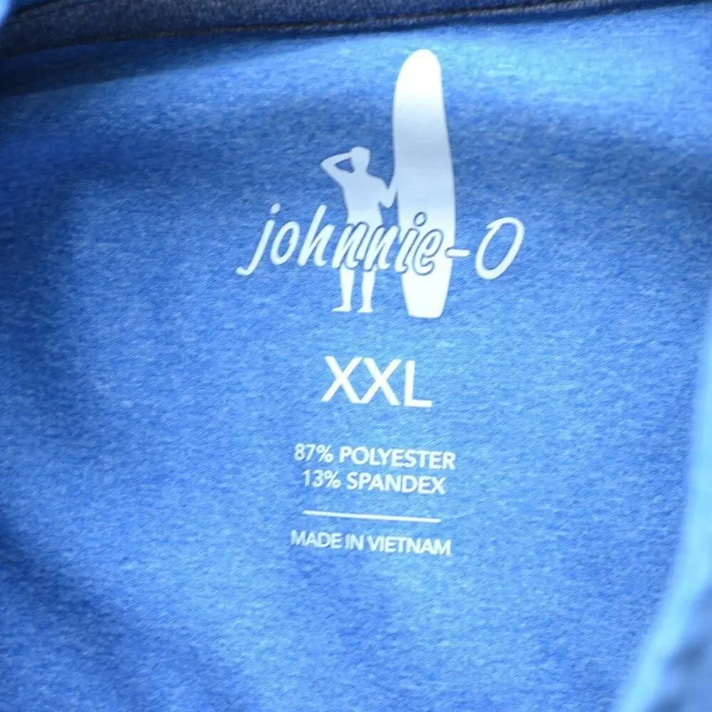 Johnnie-O Quarter Zip Athletic Pullover Shirt Jacket Size XXL